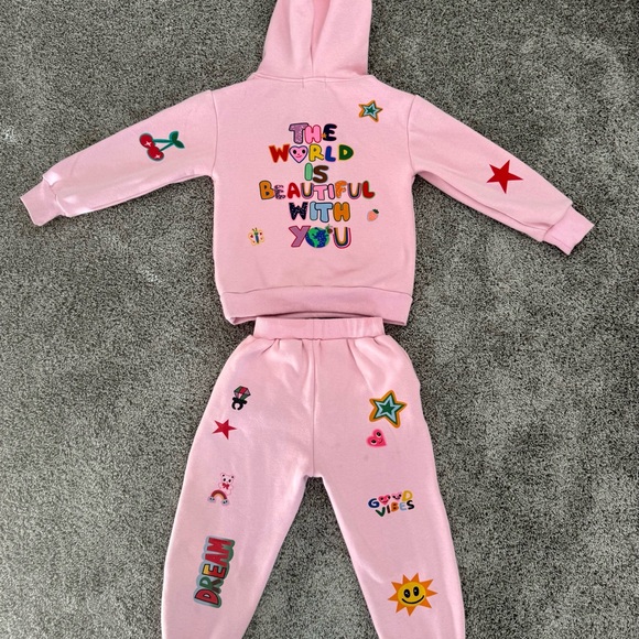 Lola & the Boys Doodle Hoodie and Sweatpants Set EUC - Picture 2 of 2